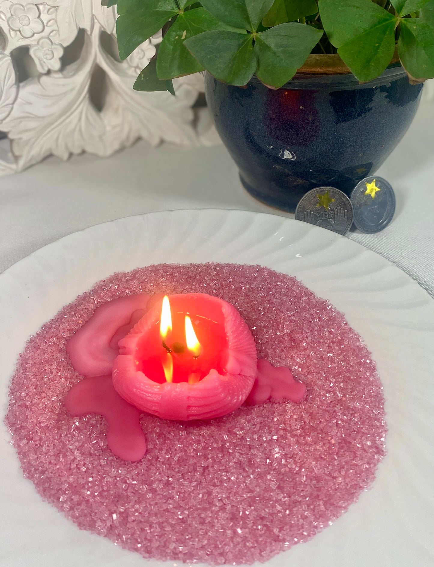 Destiny Decision Candle Raspberry Pink