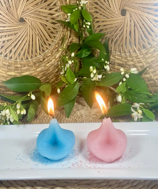 Baby Gender Reveal Candle Set   It's a Boy! or It's a Girl!