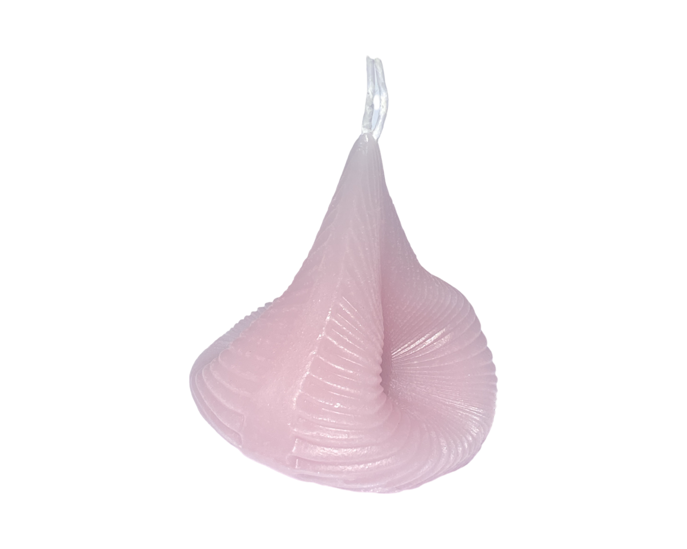 Blush Pink Destiny Decision Candle a three quarter angle is on a white background.