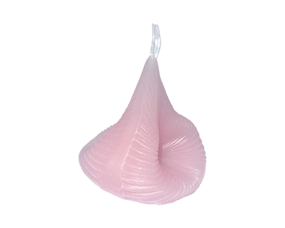 Blush Pink Destiny Decision Candle a three quarter angle is on a white background.